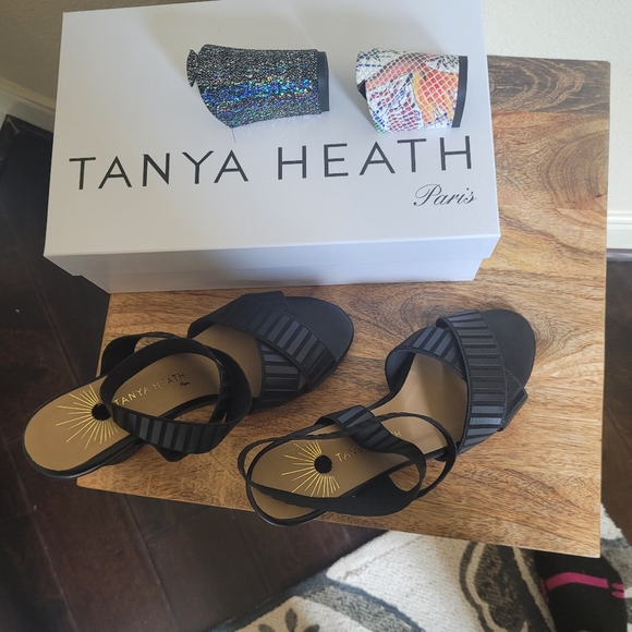 Tanya Heath Jess Vador Vegan black Sandal. US size 8, EU size 38.5 - Picture 2 of 5